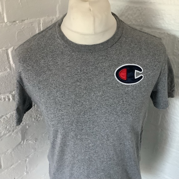 Champion Crew Neck T Shirt - Size M - Grey Fleck - Cotton - P2P 20” - Picture 2 of 7